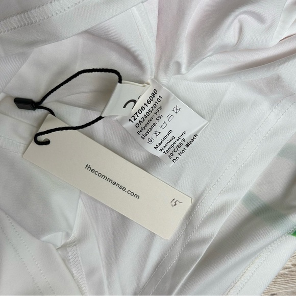 Commense Backless Floral Mini Dress White Medium NWT - Picture 9 of 9